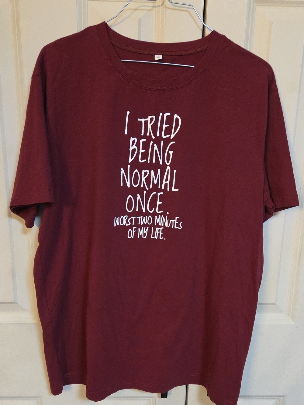 Maroon Graphic Tee - I Tried Being Normal Once